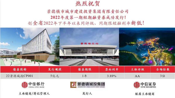 奮進(jìn)新征程，建功新時(shí)代——市城投集團(tuán)第一期短期融資卷成功發(fā)行五億元